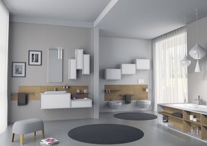Domino 09, Meubles de salle de bains, avec laques units murales