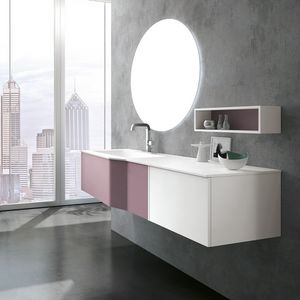 STR8 comp. 09, Armoire de toilette, avec le dessus en miroir minral, avec miroir