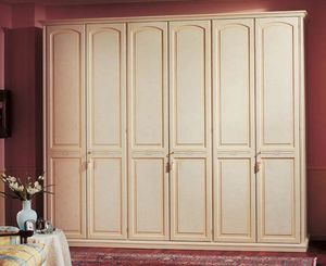 Sirio armoire, Armoire en bois lambriss, 6 portes, des htels de luxe