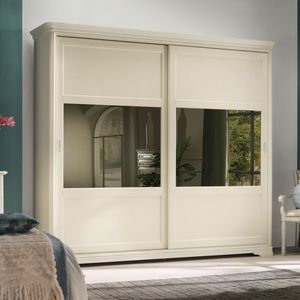 La Maison MAISON6083TS, Armoire en bois avec deux portes coulissantes avec miroirs