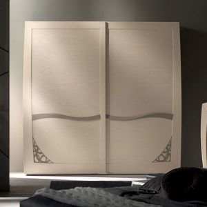 Luna Glamour LUNA5103-249, Armoire  2 portes coulissantes avec chantournage