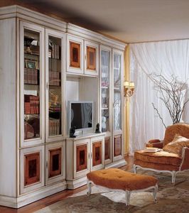 Display bookcase 731 A, Bibliothque classique de luxe en bois