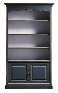 Lorena FA.0100, Bibliothque avec 2 portes et 4 tablettes, dans un style classique