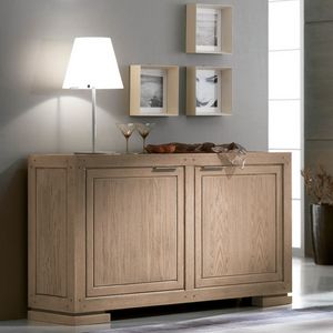 Etnic Chic EC-002, Buffet moderne, 2 portes, en bois de frne