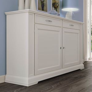 Gardenia GARDENIA-E251L, Buffet 2 portes avec panneau lisse de style classique