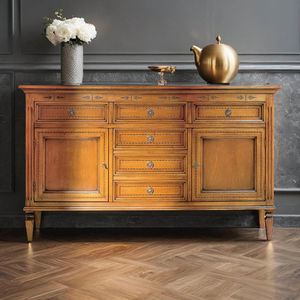 Glamour GLAMO830, Buffet classique 2 portes avec 6 tiroirs