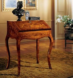 Complements writing desk 830, crire un bureau en bois avec capote, style classique