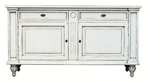 Mlanie BR.0007, Buffet avec 2 portes et 2 tiroirs, style Louis XIV