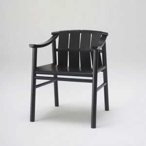 Haiku fauteuil en cuir, Fauteuil en bois de frne et cuir