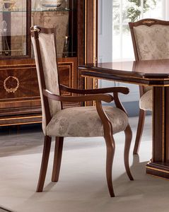 Modigliani chaise avec accoudoirs, Chiar avec accoudoirs pour la salle  manger