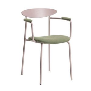 Nort PL, Fauteuil empilable avec structure en mtal peint