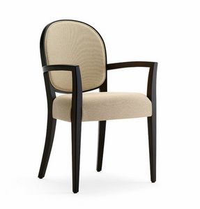 Perla 1 P, Chaise en bois au design classique et lgant