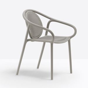 Remind, Chaise avec accoudoirs, en polypropylne recycl