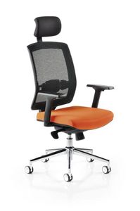 Horizon 550R, Chaise de bureau avec dossier en rsille, avec repose-tte