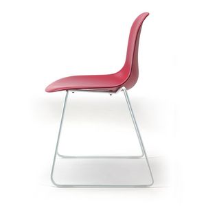 Mni SL, Chaise visiteur avec coque en polypropylne color