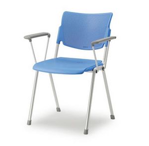 LaMia chaise  4 pattes 6900WGA, Chaise empilable avec structure en acier peint
