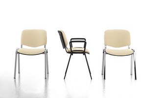 Leo Soft, Bureau rembourr chaise simple, base en mtal