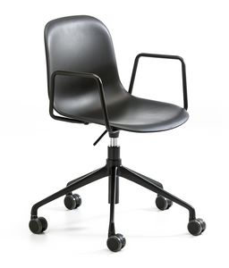 Mni Plastic AR-HO, Chaise avec roues pour le bureau, hauteur rglable