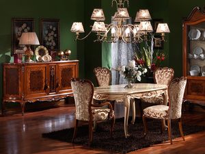 3480 FAUTEUIL, La tte de la chaise classique de la table, pour les cantines de luxe