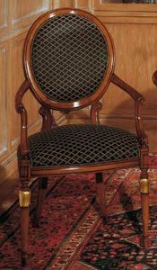 Art. 1113, Chaise de style classique pour les salles de sjour, dossier ovale