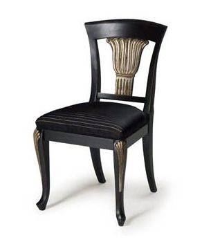 Art.139 chaise, Chaise classique en bois de htre, assise avec ressorts