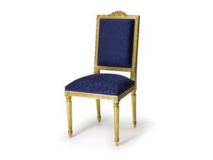 Art.441 chair, Chaise rembourre en bois de htre, de style Louis XVI