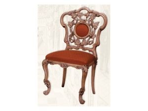 Chair art. Sari, Chaise en bois avec sige rembourr, style Art Dco