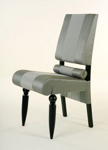 Siamodonne, Chaise classique de luxe, en bois massif, pieds tourns