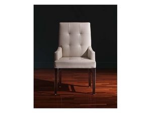 Star Head of the table, Chaise avec accoudoirs, style classique, en cuir