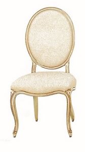 Tavernier LU.0981, Chaise en bois rembourre classique avec le dos rond
