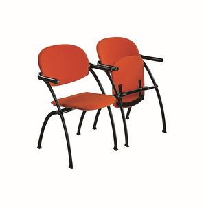 Aura linking chair, Chaise mtallique amovible et strapontin