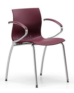 WEBBY 339, Chaise en mtal avec coque en nylon, en diffrentes couleurs