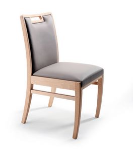 Serena 1, Chaise en bois, idale pour une utilisation contractuelle