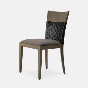 Comfort 207 chaise, Chaise avec dossier en cuir tress