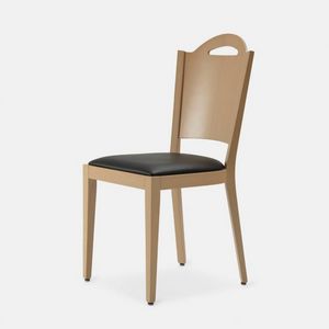 Baltimora 112 chaise, Chaise en bois au design classique et pur