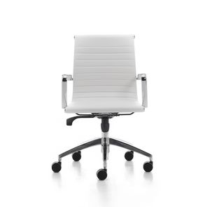 Wind Soft 02, Chaise pivotante pour Office de gestion, en acier chrom