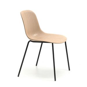 Mni Wood 4L, Chaise avec coque en placage 3D de base
