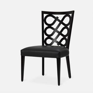 Venere 138 chaise, Chaise en bois avec large assise rembourre