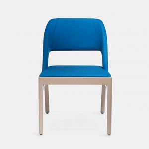 Alba chaise, Chaise en bois avec assise large et moelleuse
