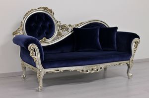 Monet Blue, Chaise longue de style rococo