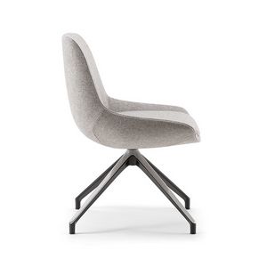 Crystal Executive 05 S, Chaise moderne avec base en mtal