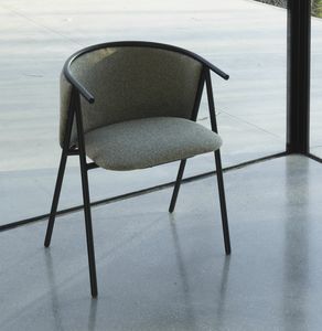 Ester I, Chaise en acier rembourre, pratique et confortable