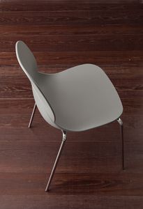 Art. 019 Shell Metal, Mtal et chaise en polypropylne, empilable