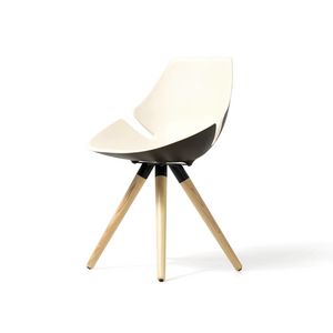 Eon structure en bois, Chaise avec coque rembourre et color, pour le bureau et la maison