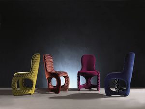 SE48 Venere chaise, Chaise confortable avec des lignes courbes, entirement matelass