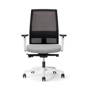 Omnia White 01, Chaise de bureau avec structure blanche