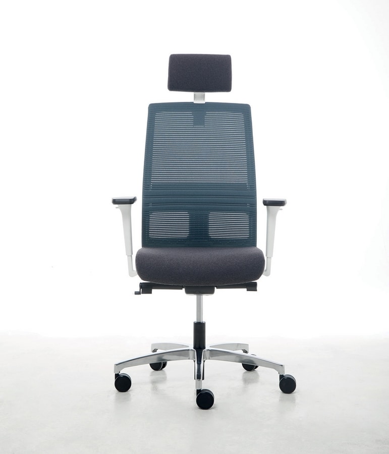 Chaise de bureau élégante avec repose-tête