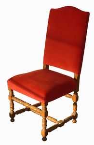 Gallicano ME.0982-1, Chaise en chne italien de style XVIIe