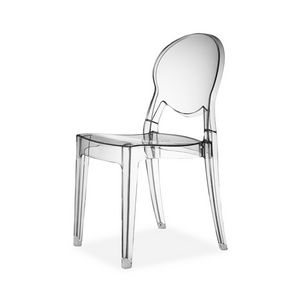 Artic, Chaise transparente empilable, galement pour usage extrieur