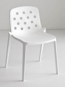 Isidora, Chaise empilable polymre, ajour